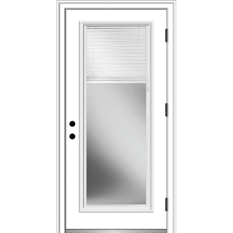 Portes d'entrée avant en acier apprêté, S'ouvre à gauche vers l'extérieur, H 80 po x l 32 po x P 1,75po, 6,56 po