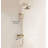 Juno Round Rain Gold Brass Shower Mixer Faucet with Hand Held Shower