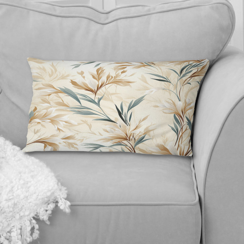 Oreiller floral en polyester Driftwood Dreams