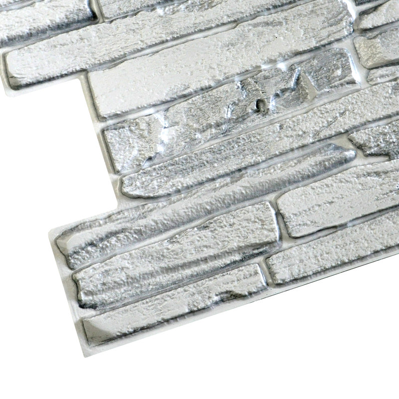 Falkirk 3D 38" x 19" Wall Panelling, White