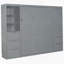 Lit escamotable Murphy avec placard, tiroirs et tablettes-1428437554