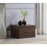 Georgene Industrial Square Modular-Storage Drawer in Walnut