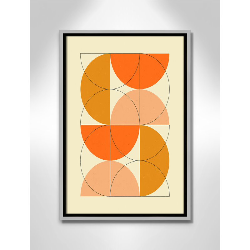 «Imaginaire 2» par Blue, Framed Canvas, Flottant argent, L 13,5 po x H 19,5 po