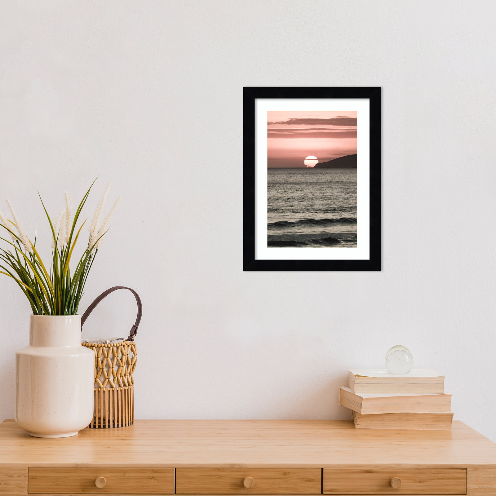Daisey "Melting Skies" Print, 13" H x 10" W, Black 