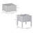 Outsunny 2 Piece Raised Garden Bed With Legs, Self-Watering Planter Box Raised Bed To Grow Flowers, Herbs & Vegetables, Gray-501133726