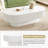 Modern Cream Oval Coffee Table Fluted Drum Design Thick Tabletop White Living Room End Table-1946102633