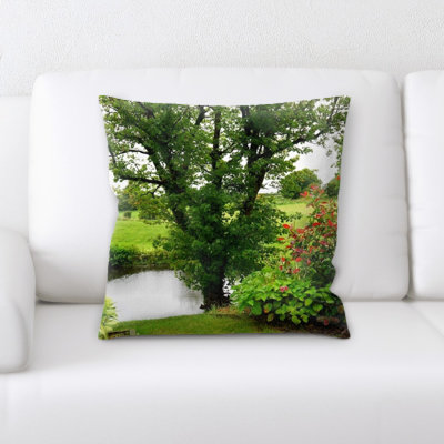 Microsuede Reversible Throw Pillow