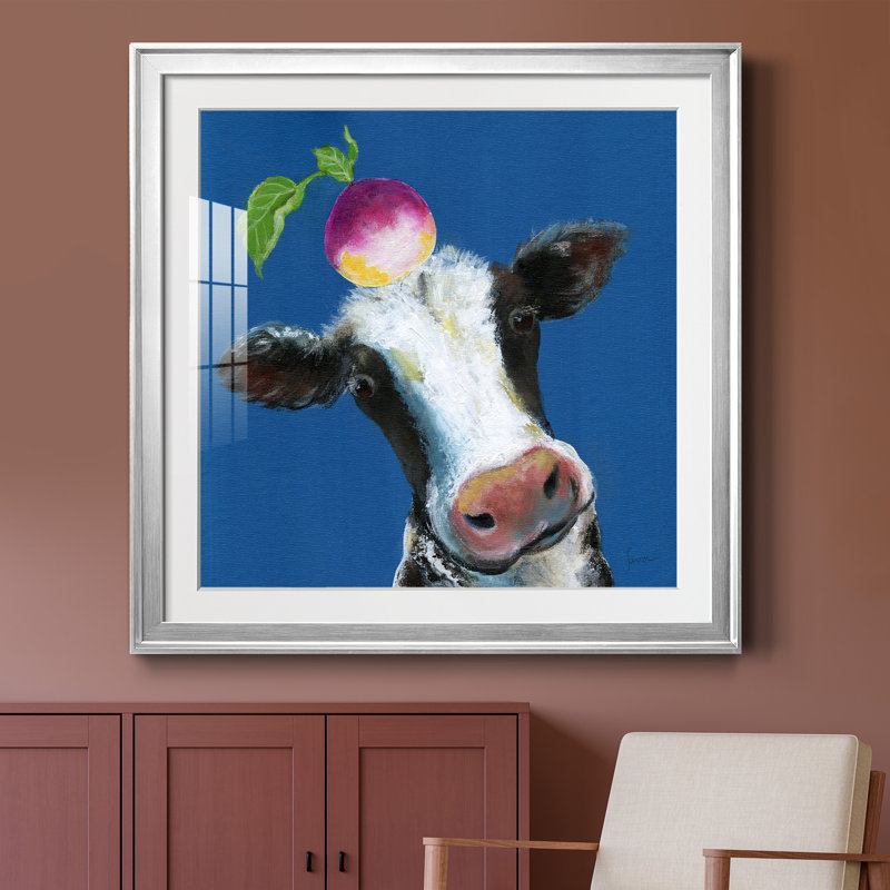 Nature ludique 1 - Peinture avec cadre, Toile encadrée argentée, H 26,5 po x l 26,5 po x P 1,5 po