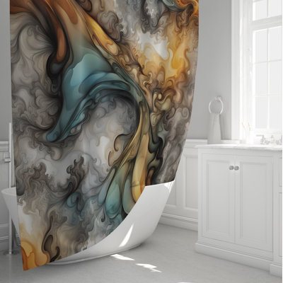 Rideau de douche abstrait Dhanpati