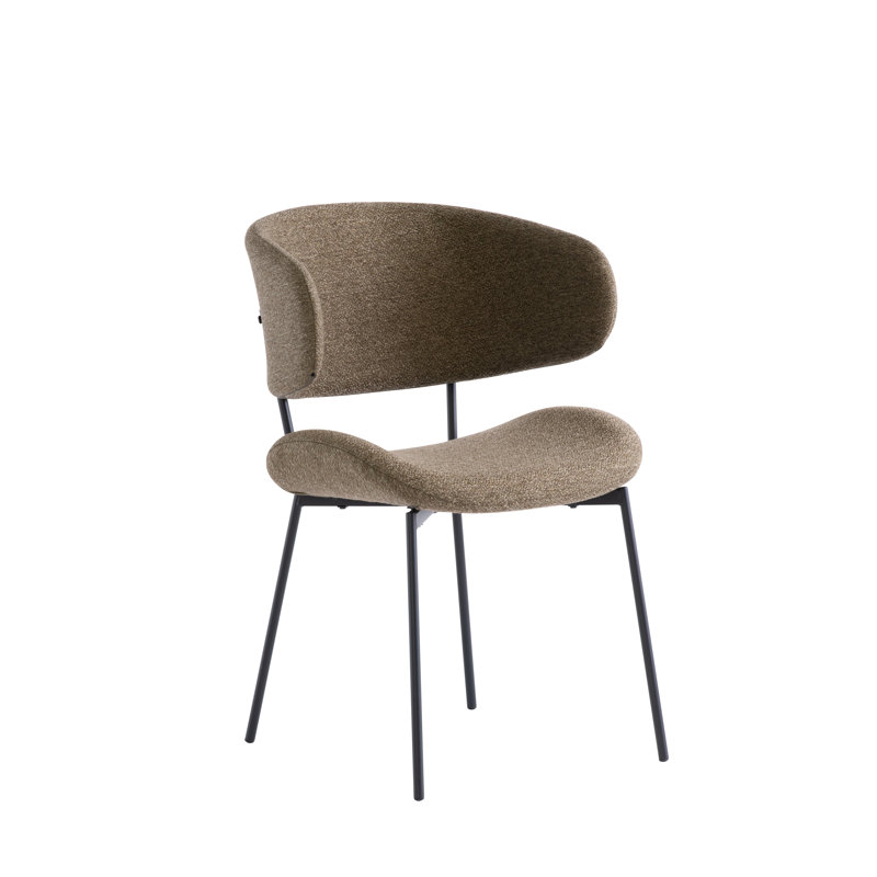 45cm H Upholstered Side Chair, Olive Green
