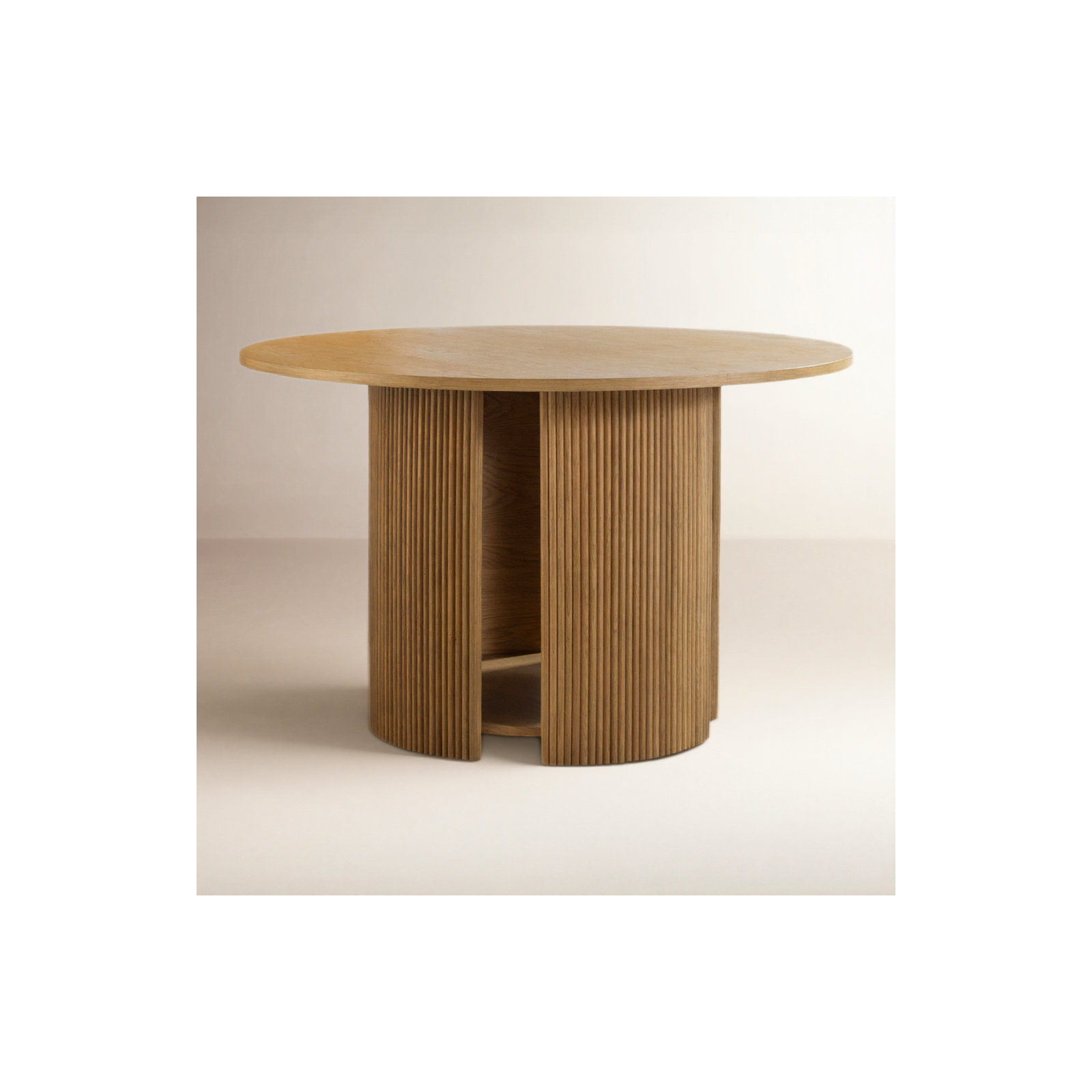 Sorine 48'' Round Dining Table, Brown