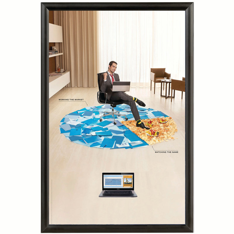 Silver Aluminum 20" x 30" Wall Picture Frame with Assembly Kit