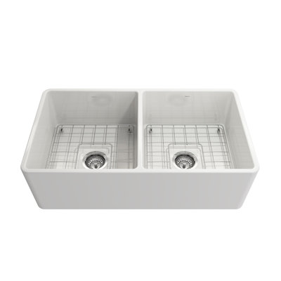 33'' L Double Basin Kitchen Sink