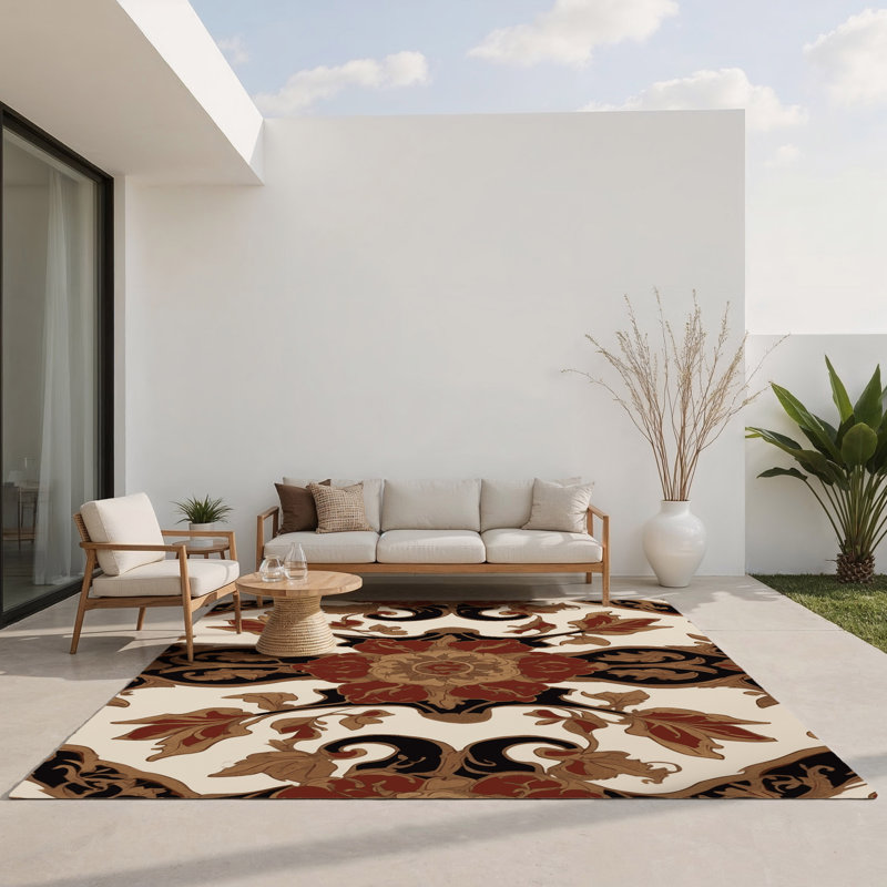 Tapis intérieur et extérieur Timeless Opulence, Rectangle 9 pi x 12 pi