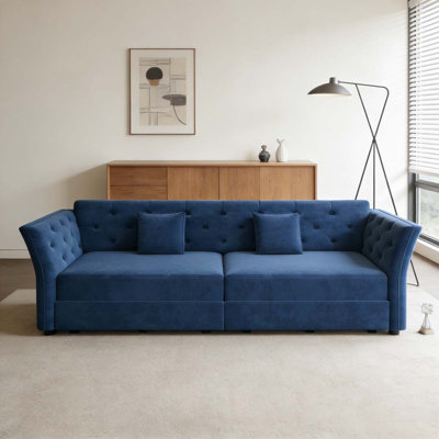 74.4" Queen Pull Out Sofa Bed