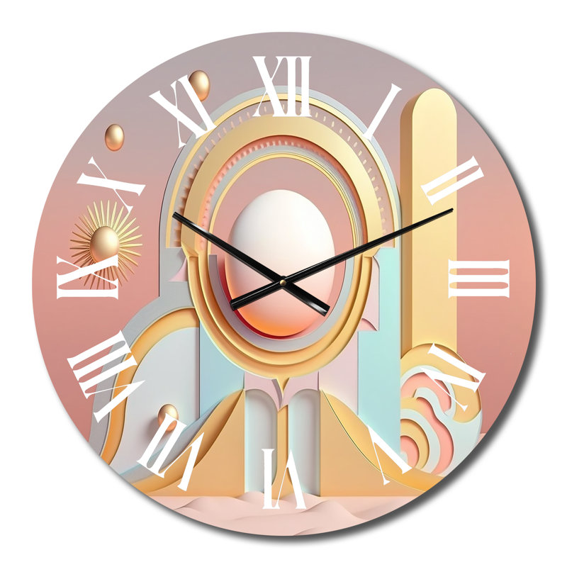 Horloge murale en métal, Petit