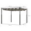 Chamroeun 2.98m x 2.98m Metal Pergola-1980741647
