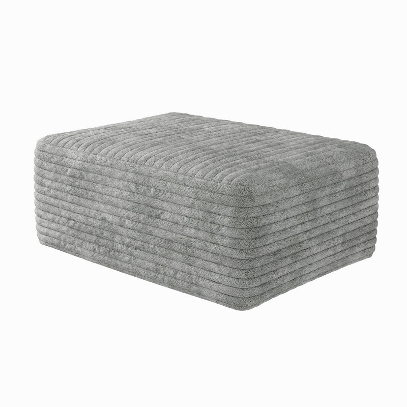 Y159-OTTOMAN-GREY, repose-pieds gris, Gray
