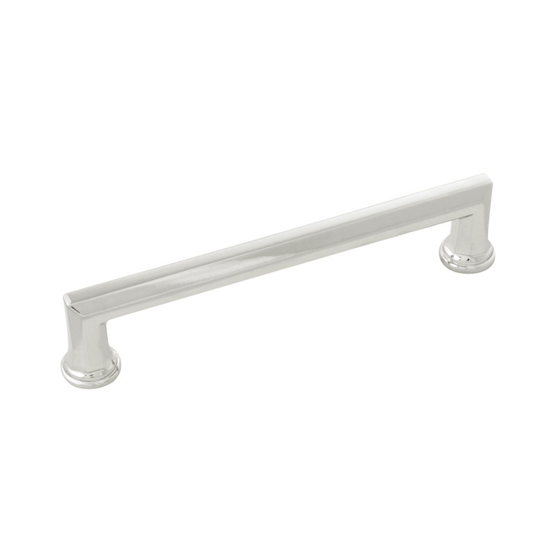 Poignée barre 5 1/16 po Facette, Nickel poli, 6 5/16"