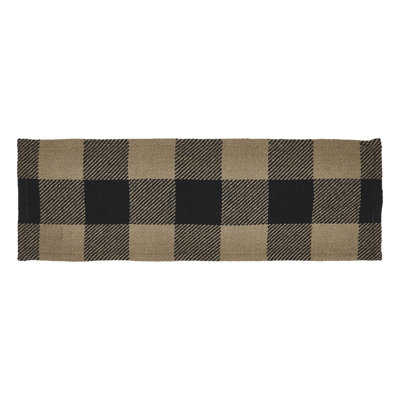 Black Check Runner 12x36