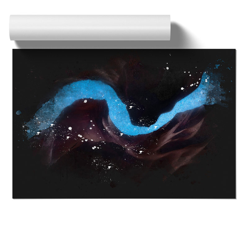 River of Stars in Antelope Canyon Paint Splash - Frameless Print, 30cm H x 42cm W x 0.1cm D