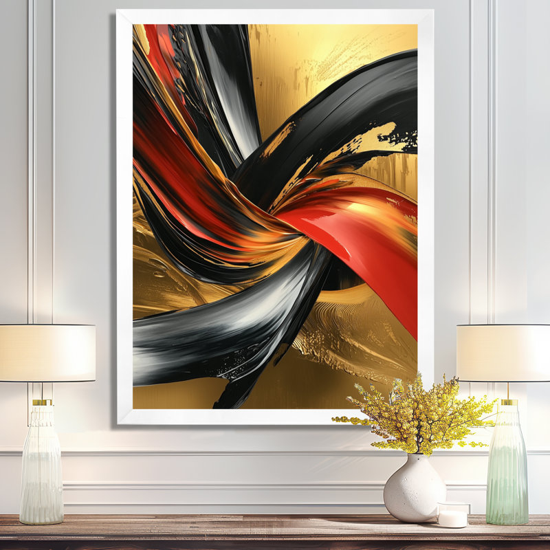 Solorio - reproductions d'art mural abstraites, H 20 po x l 12 po, Reproduction encadrée d'une seule photo, Blanc