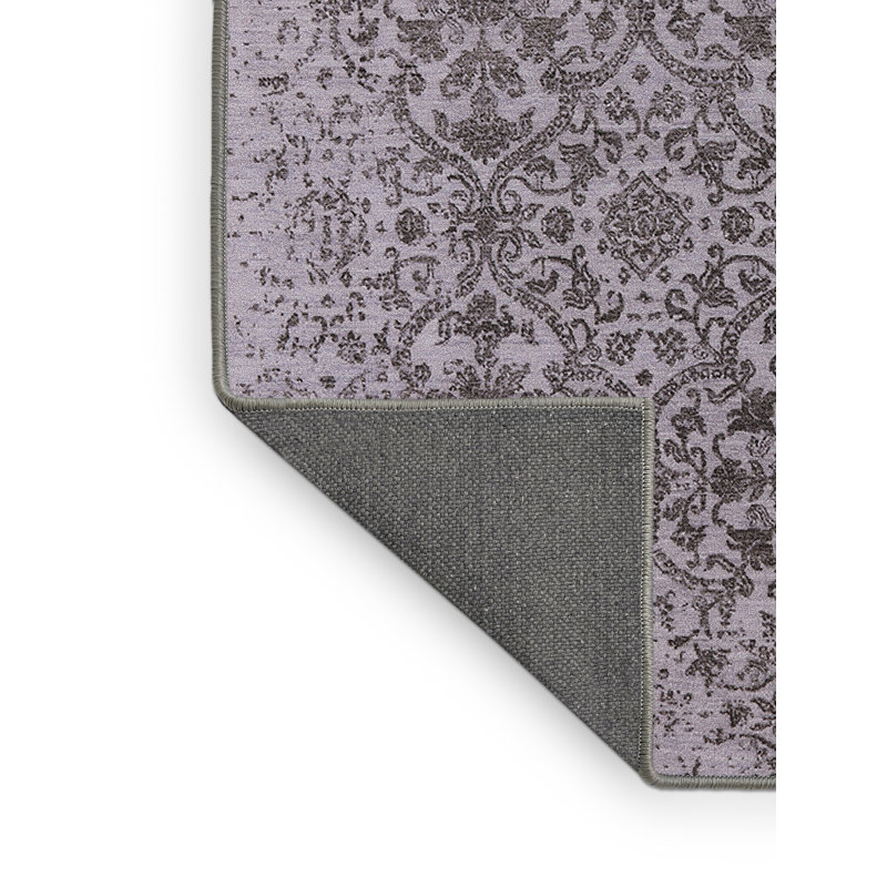Tapis gris Shanita, Tapis de couloir 2 pi x 5 pi
