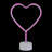11.5" Pink Heart LED Neon Style Valentine's Day Table Sign