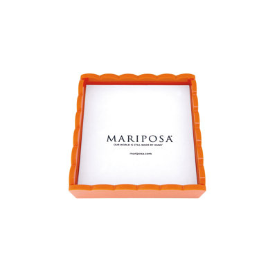 Boîte à serviettes orange avec insert