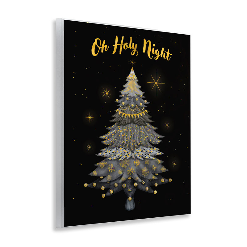  Oh Oh Night Night Winter Tree, art mural par Darlene Seale