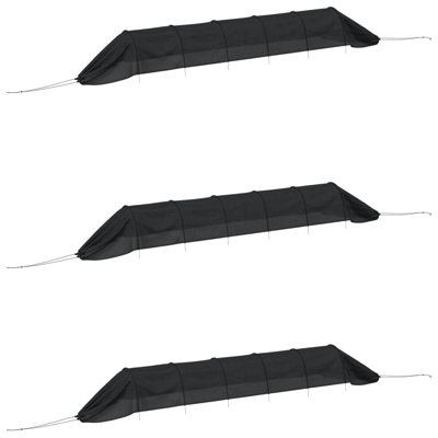 Netting Tunnels 3 Pcs Black And Polyethylene