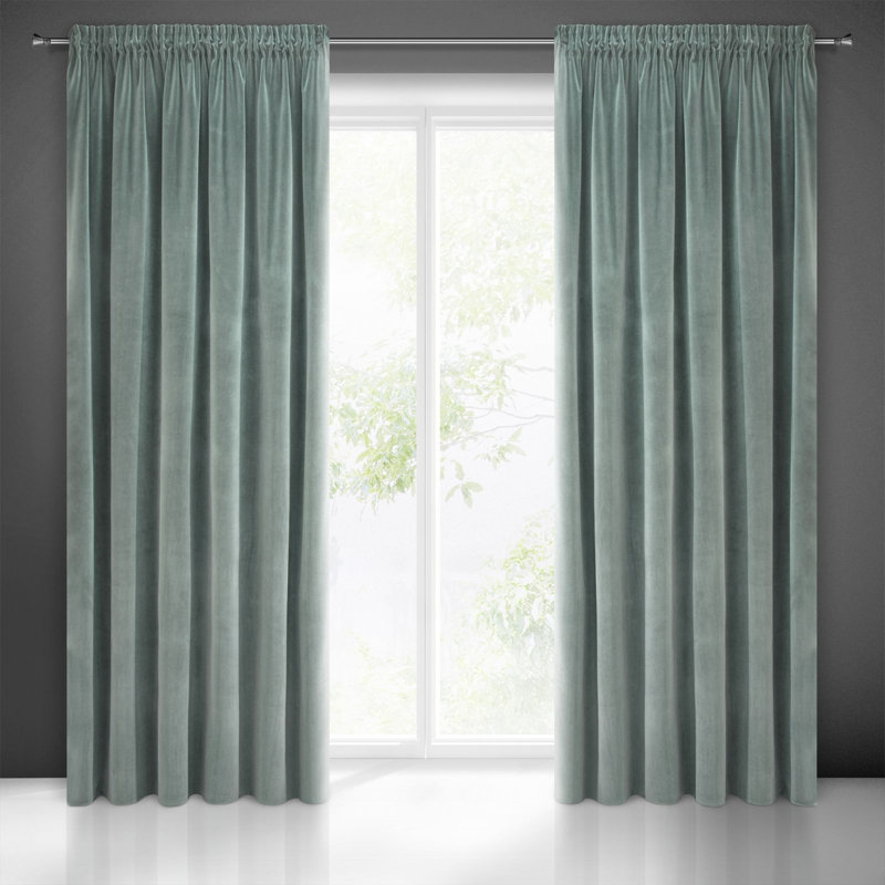Aldwyche Blackout Curtains Single Panel, Mint