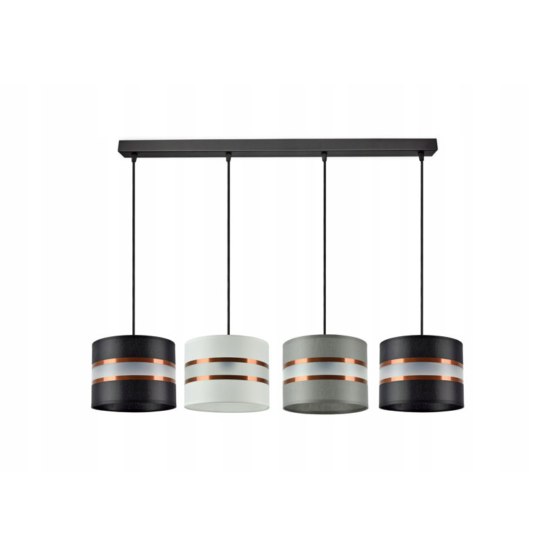 Galarza 4 - Light Kitchen Island Pendant, White/Black/Grey