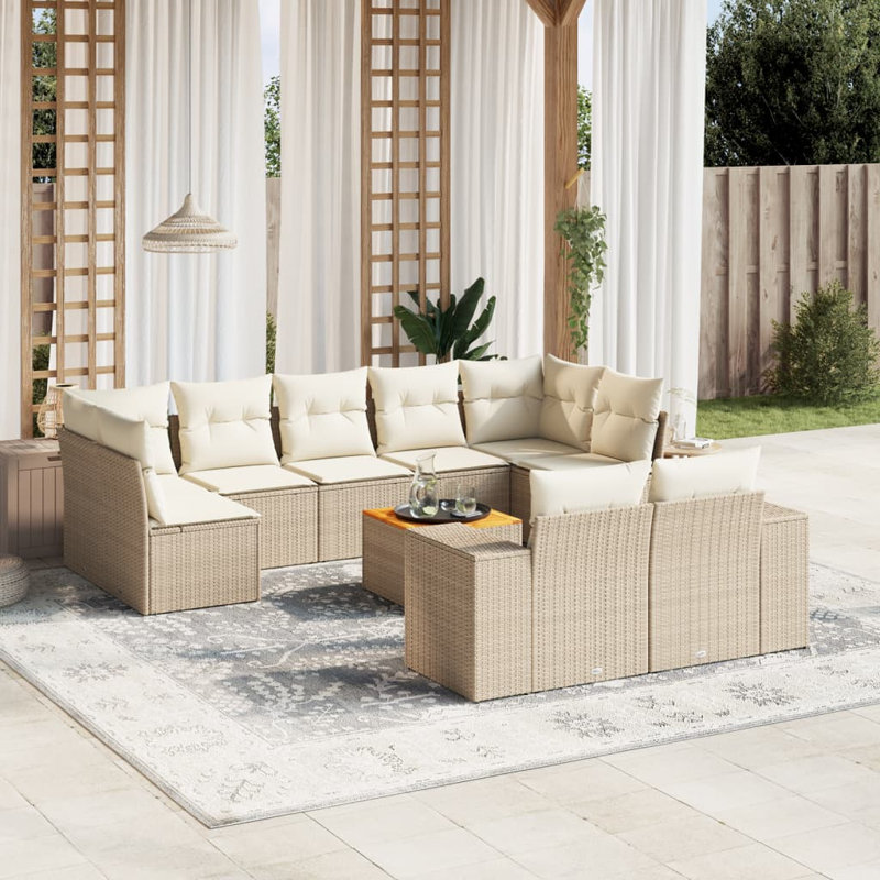 Ensemble de canapé de jardin Vidaxl