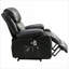 Fauteuil inclinable électrique avec massage, chauffage et amp; USB | Polaire | Noir