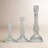 Set of 3 12.05 " Glass Candlestick