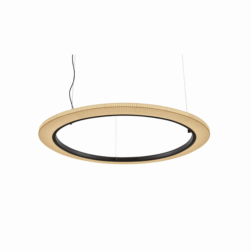 Roda 1 - Light Brown LED Single Pendant, Cream , 66 W
