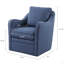 Fauteuil pivotant Brianne, confort - large