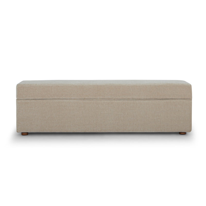 Banc de rangement Mel MD 30, Chenille nid d'abeille taupe