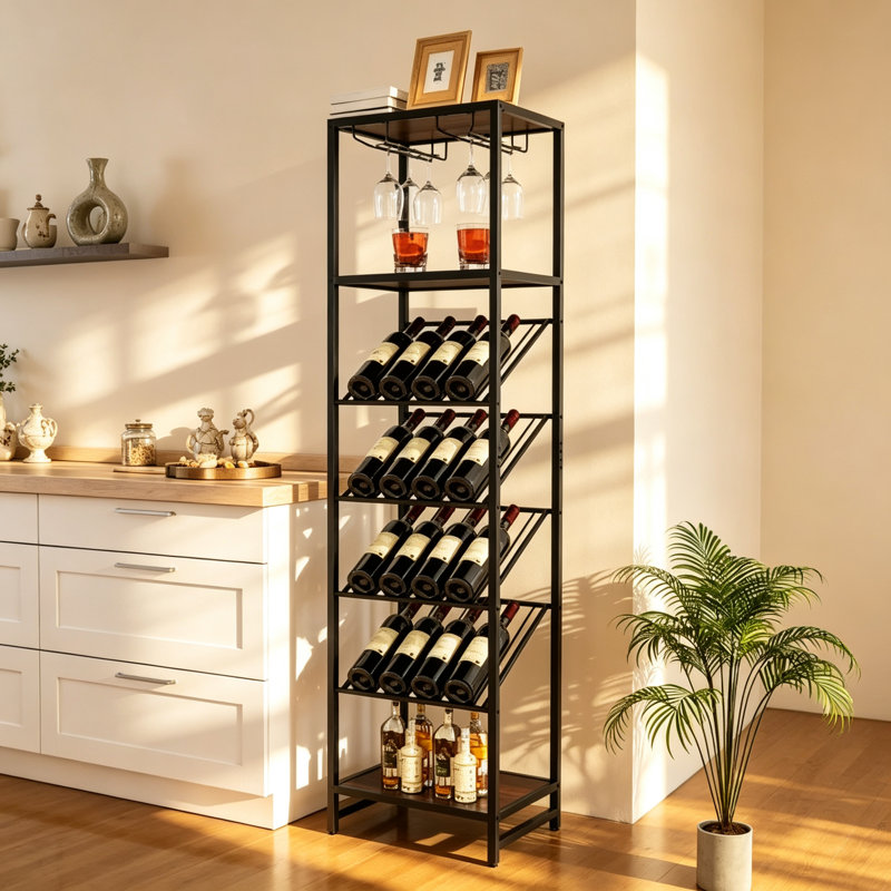 Wine Bottle & Glass Rack