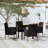 Wicker Patio Dining Set with Rectangular Table-1671310935-1648434940-1648434941