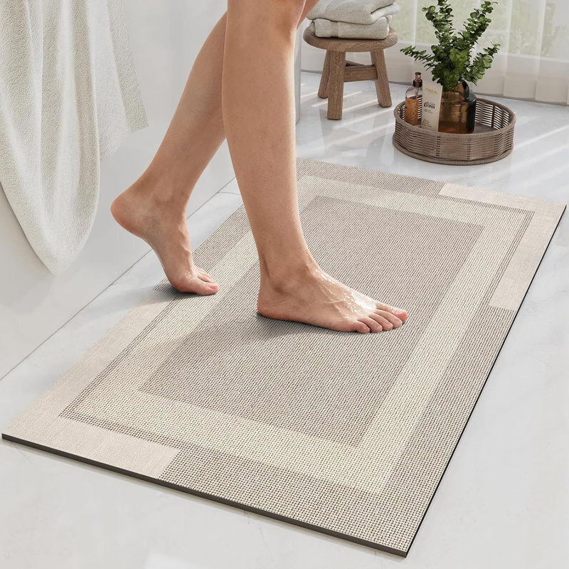 Tapis de salle de bain Diatomaceous Earth, L 20 po x L 20 po ne s'applique pas