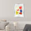 «Pink Modern Floral» par - Reproduction encadrée-68916750-68916751