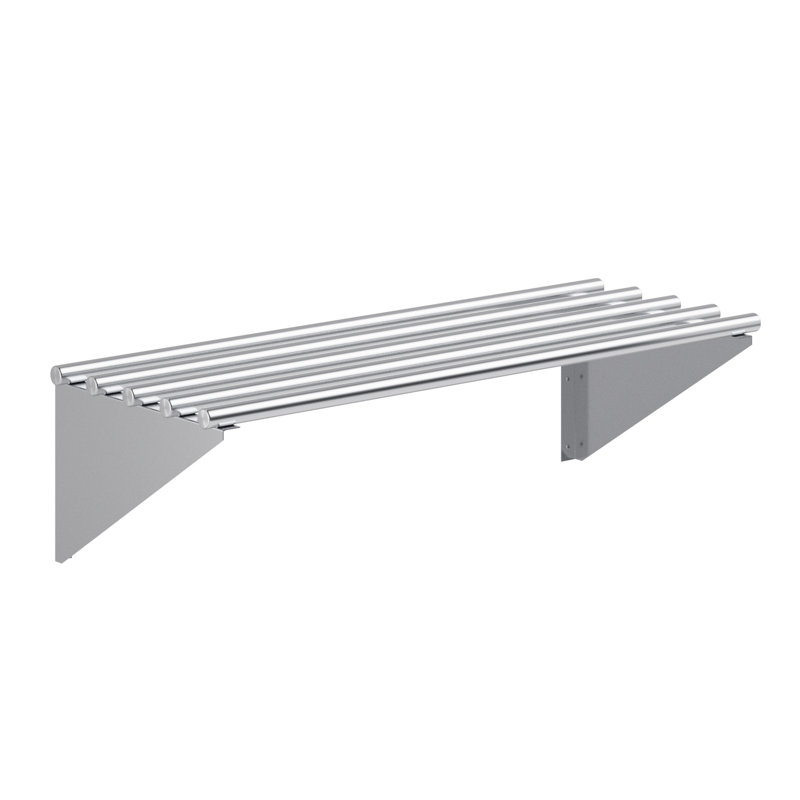 Amgood 14 po X 36 po Tablette murale tubulaire en acier inoxydable, L 36 po x P 14 po