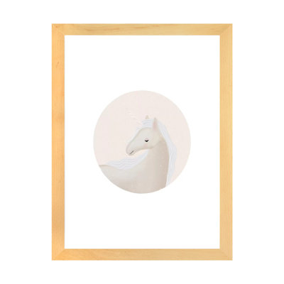 Décoration murale cercle licorne pour enfants
