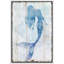 Sirène «sirène bleue sur panneau de bois effet d'art, photos de salle de bain de plage côtière nautique, grande impression sur toile encadrée,»-1734074170-1716366367-1674523345