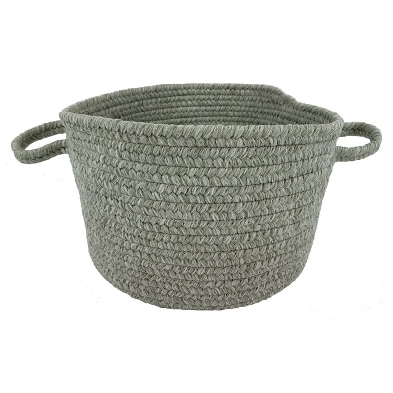 Hokku Designs Bajram Fabric Decorative Basket, Basket 16", Blue