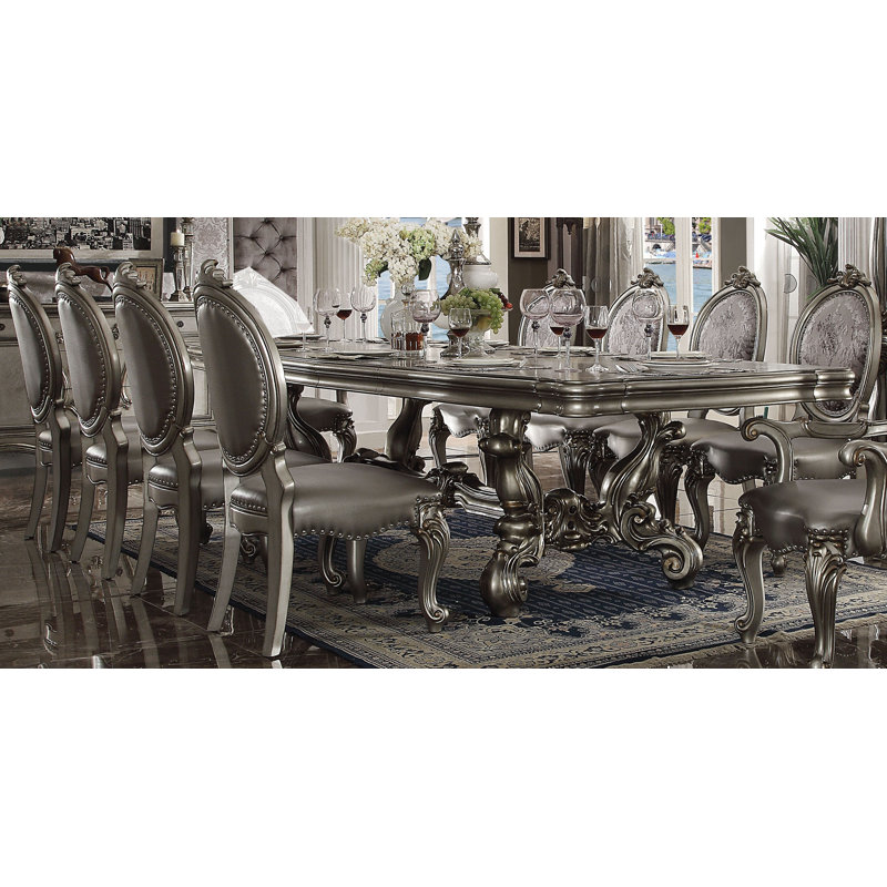 Alyx 8 - Person Extendable Trestle Dining Set, 32" H x 136" L x 46" W