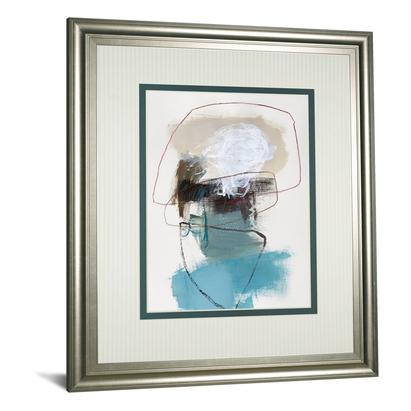 Abstract Flow Wall Art - 34" x 40" - Silver Frame
