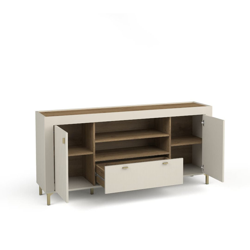 Naveena 177cm Sideboard, Cashmere/Oak